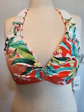 NWT Trina Turk Reversable Triangle Style Swim Top Size 22W